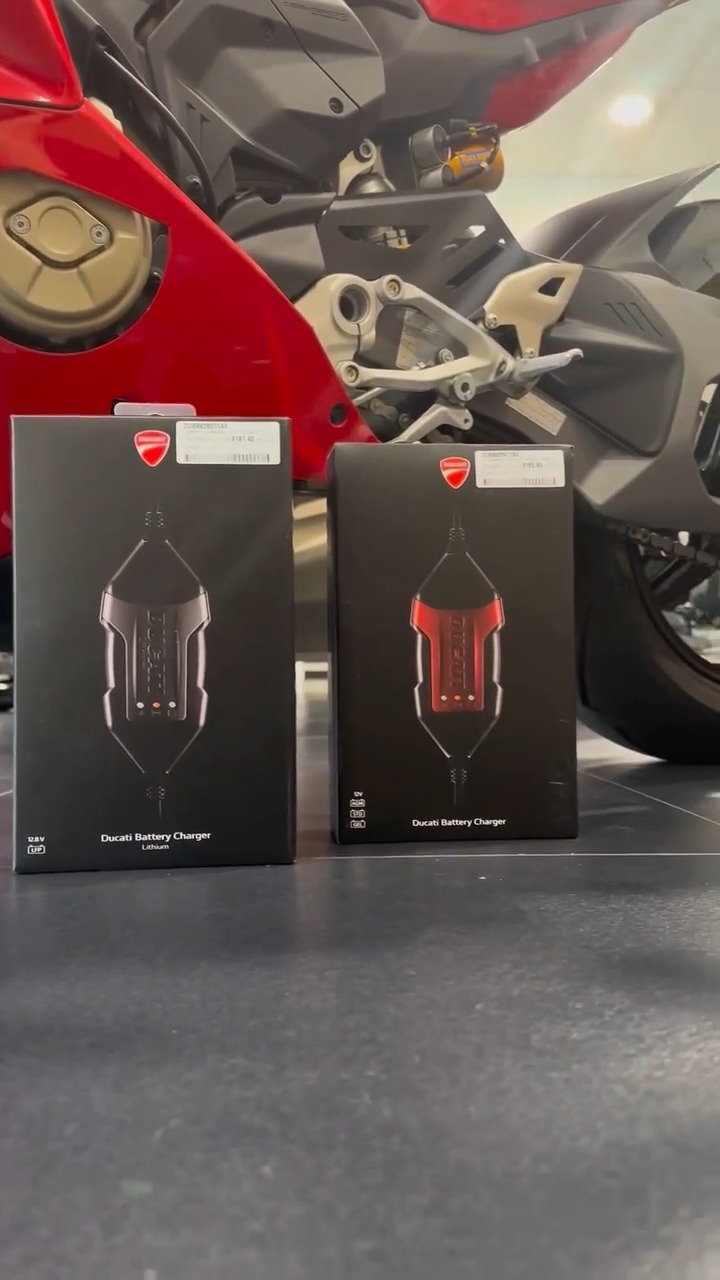 Keep your Ducati ready for the road with Ducati battery chargers