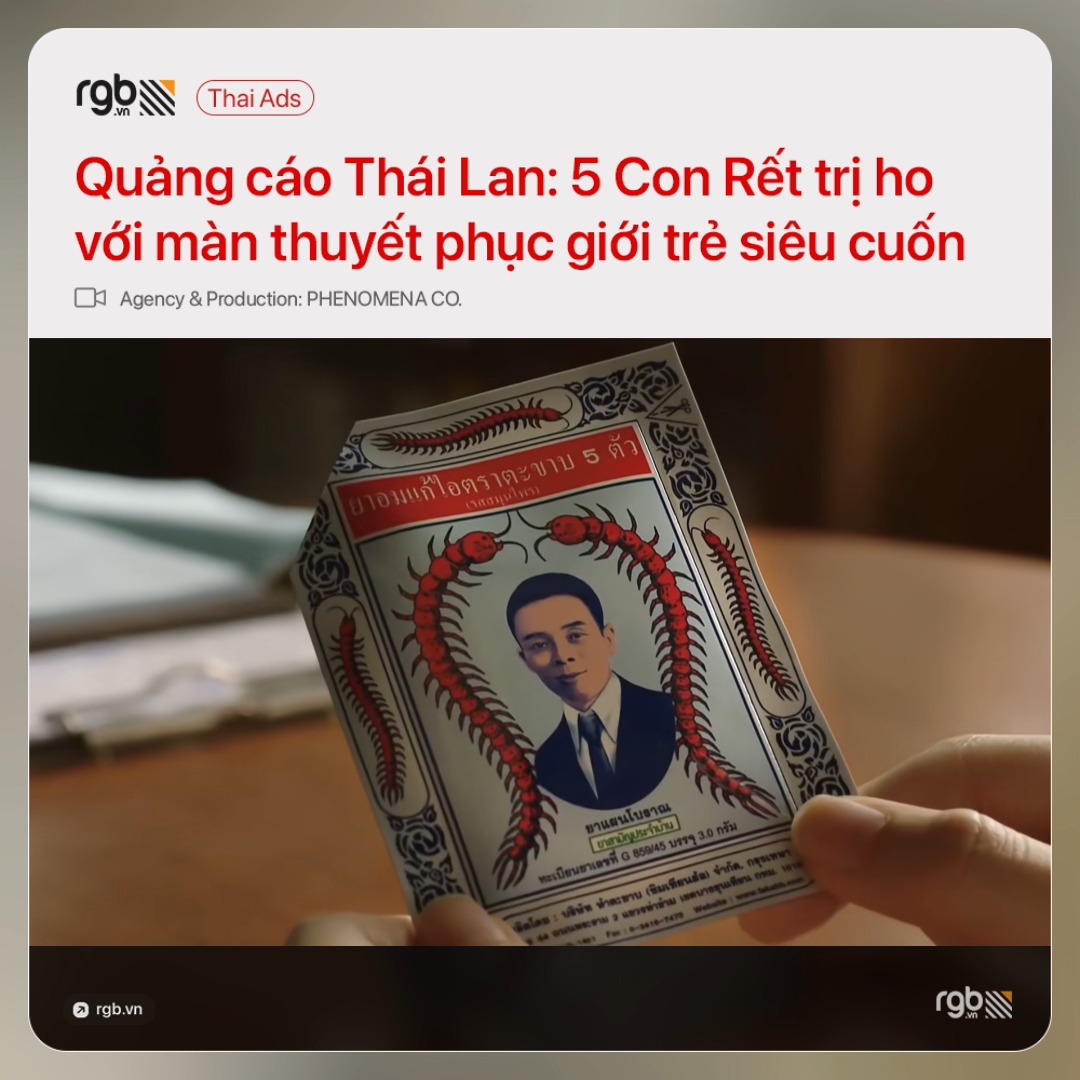 QUẢNG CÁO THÁI LAN: 5 CON RẾT TRỊ HO VỚI MÀN THUYẾT PHỤC GIỚI TRẺ SIÊU ...