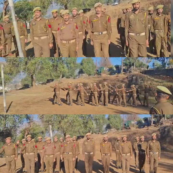 Parade session of refresher course batch at Battalion Headquarters of ...