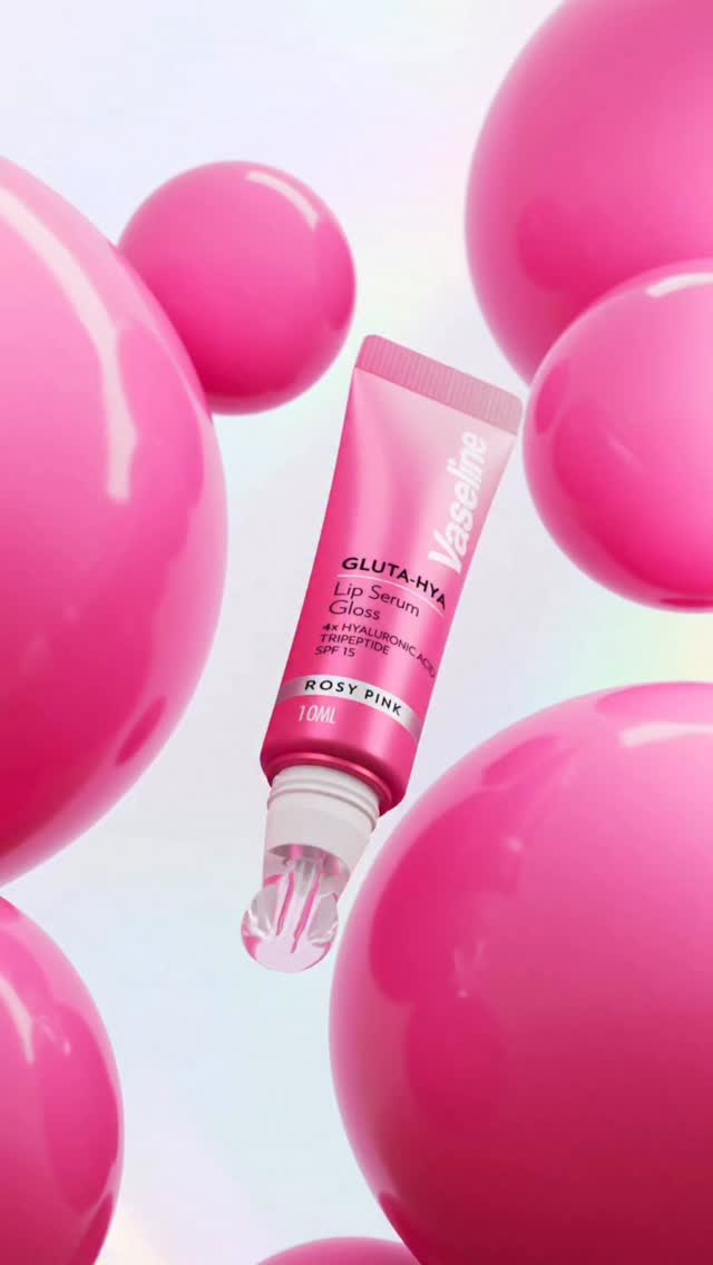 If glossy, hydrated lips are the goal this is it 💕💄 Vaseline Gluta-Hya 💋Lip Serum Gloss in Rosy Pink., New Gluta-Hya 💋 Lip Serum Gloss | Vaseline