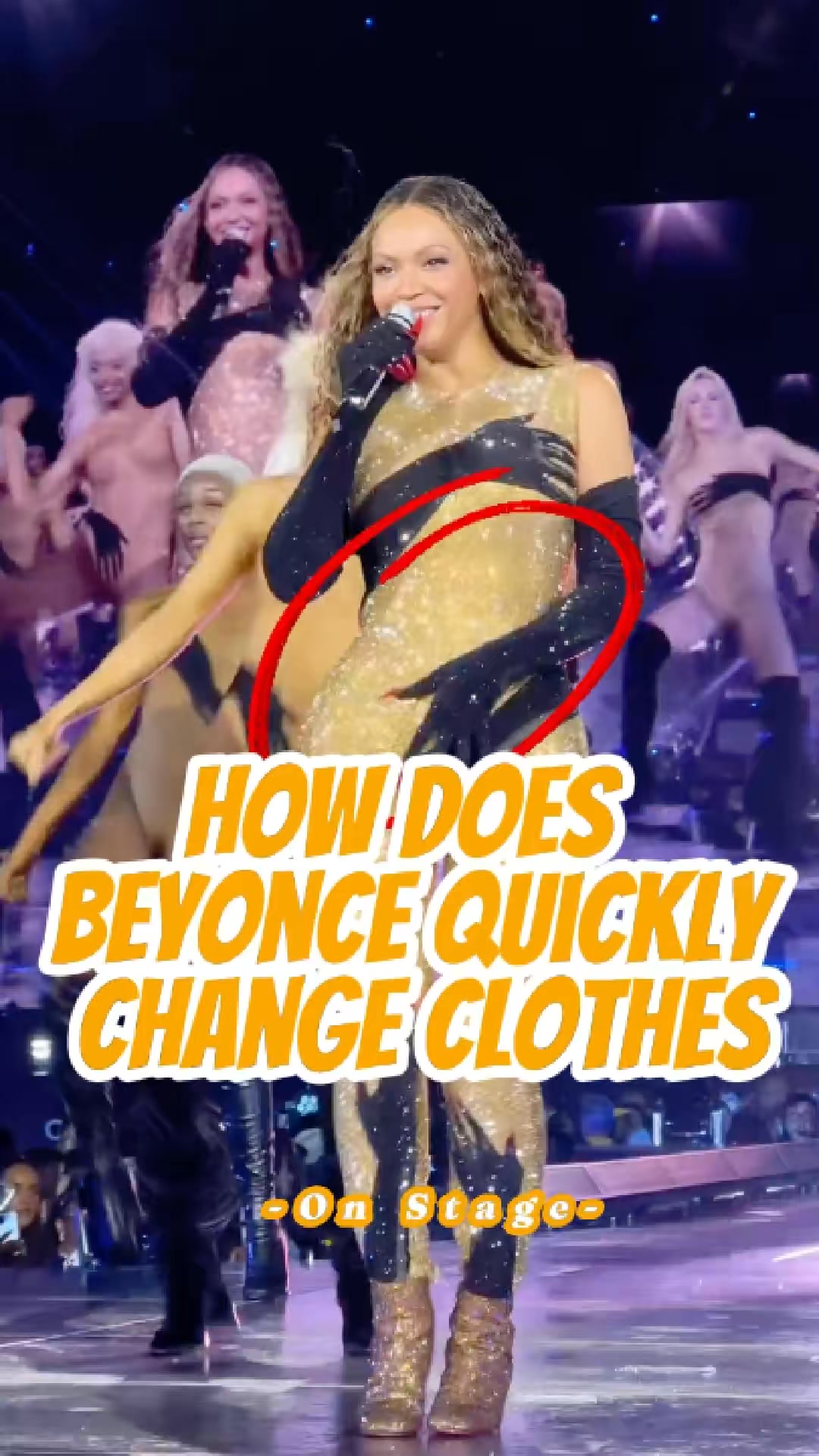 How does Beyonce quickly change clothes on stage？ She has three trick ...