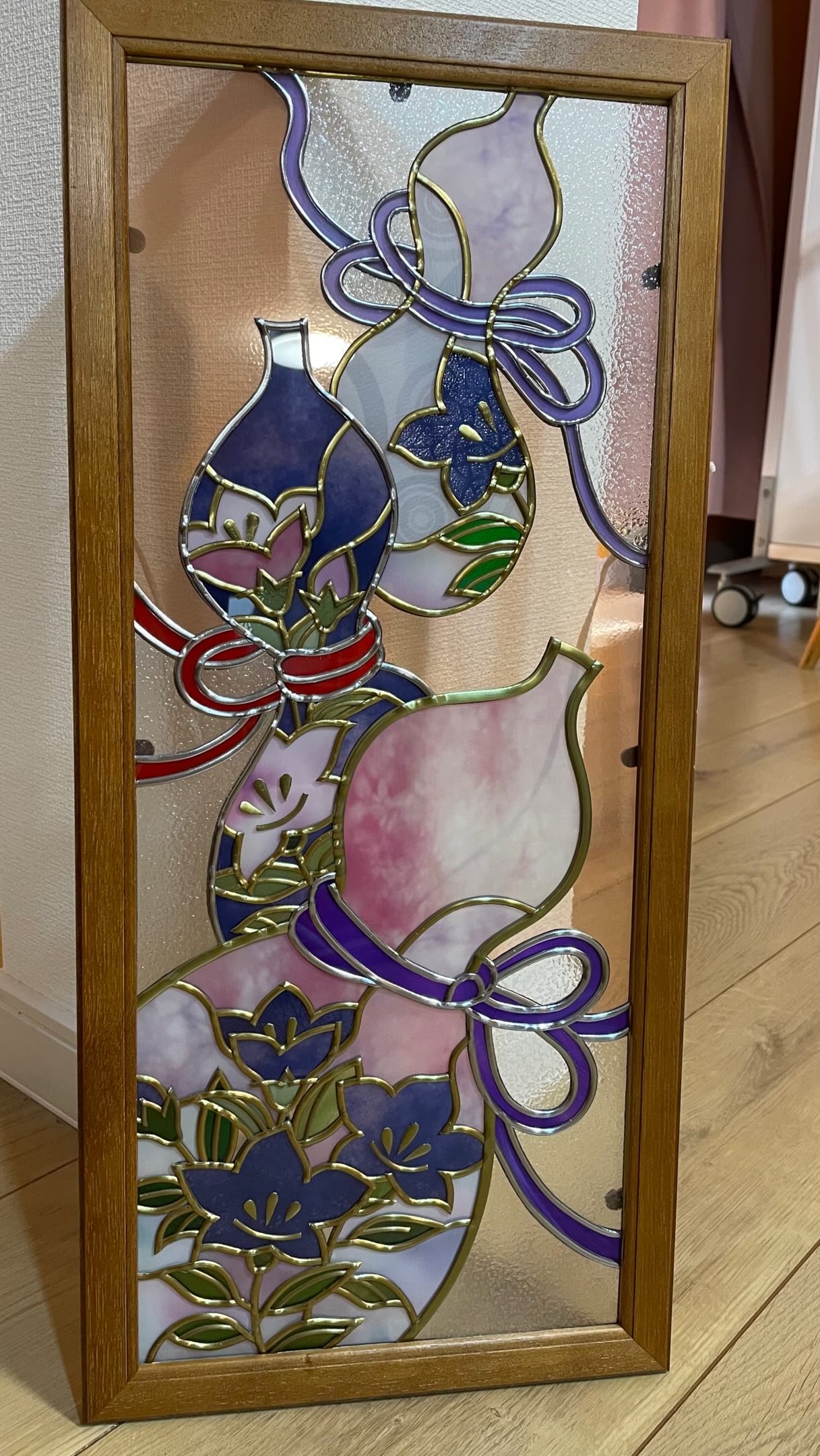 深沢和美 atmosphere 小 ガラス オブジェ グラスアート 深沢和美さんの atmosphere 大 オブジェ です。 色ガラス・クリア