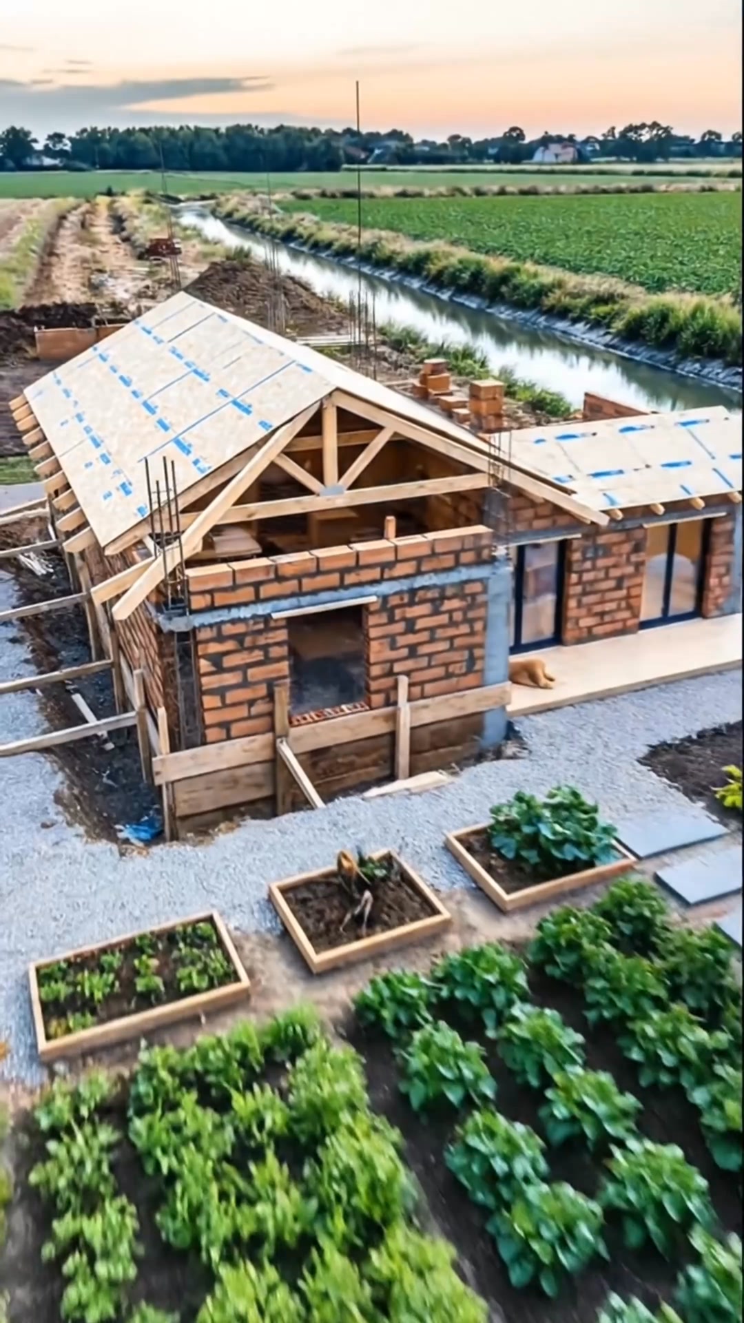 Building a Peaceful Bamboo Countryside Home for Slow Living #bamboo # ...