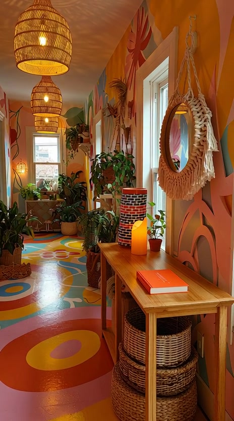 More ideas @ https://www.bohemianboho.com/boho-style-hallway-dreams ...