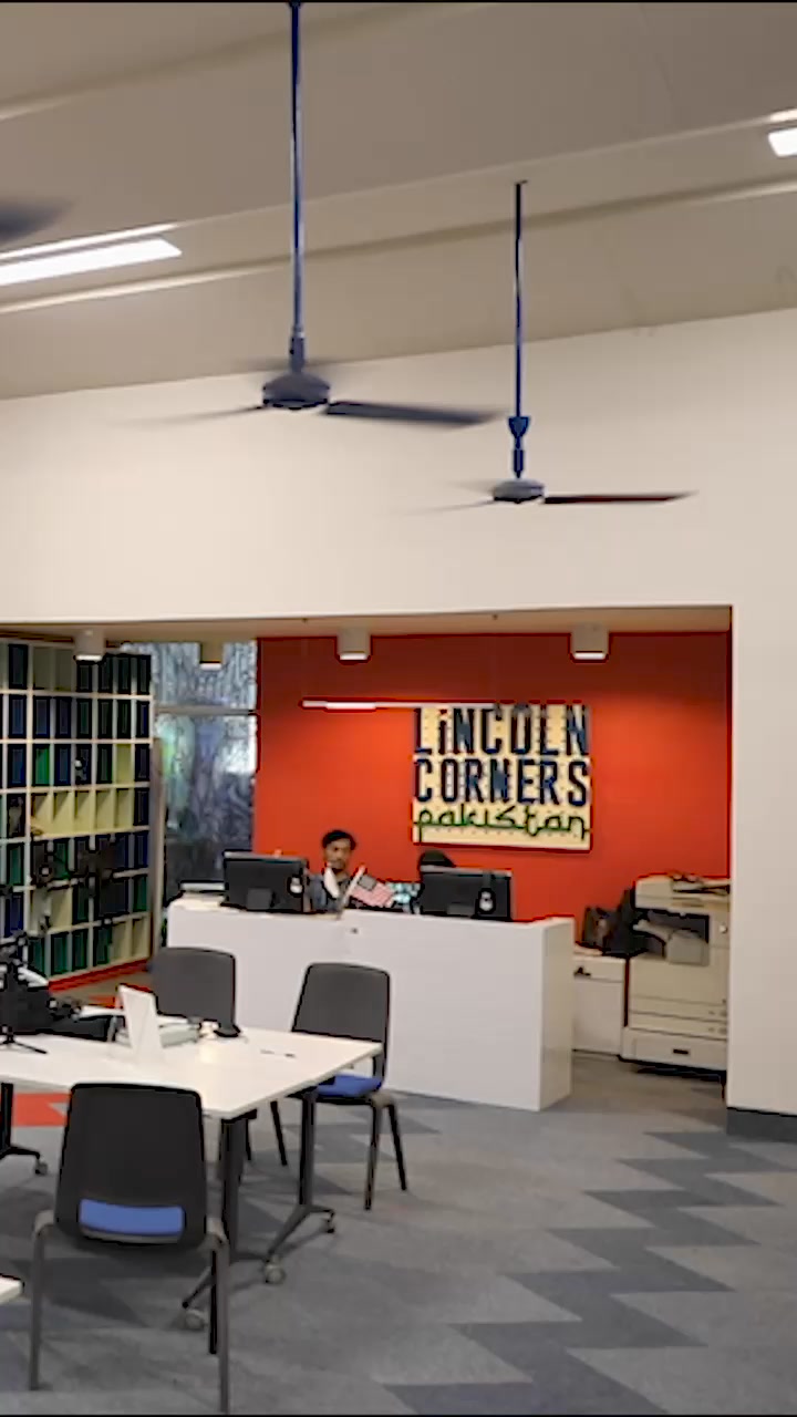 During her visit to Lincoln Corner Karachi at Liaquat Memorial Library ...