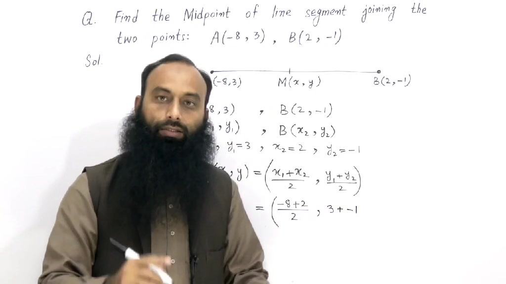 Mathematics 9th Class All Punjab Boards Learn How to find Midpoint of ...