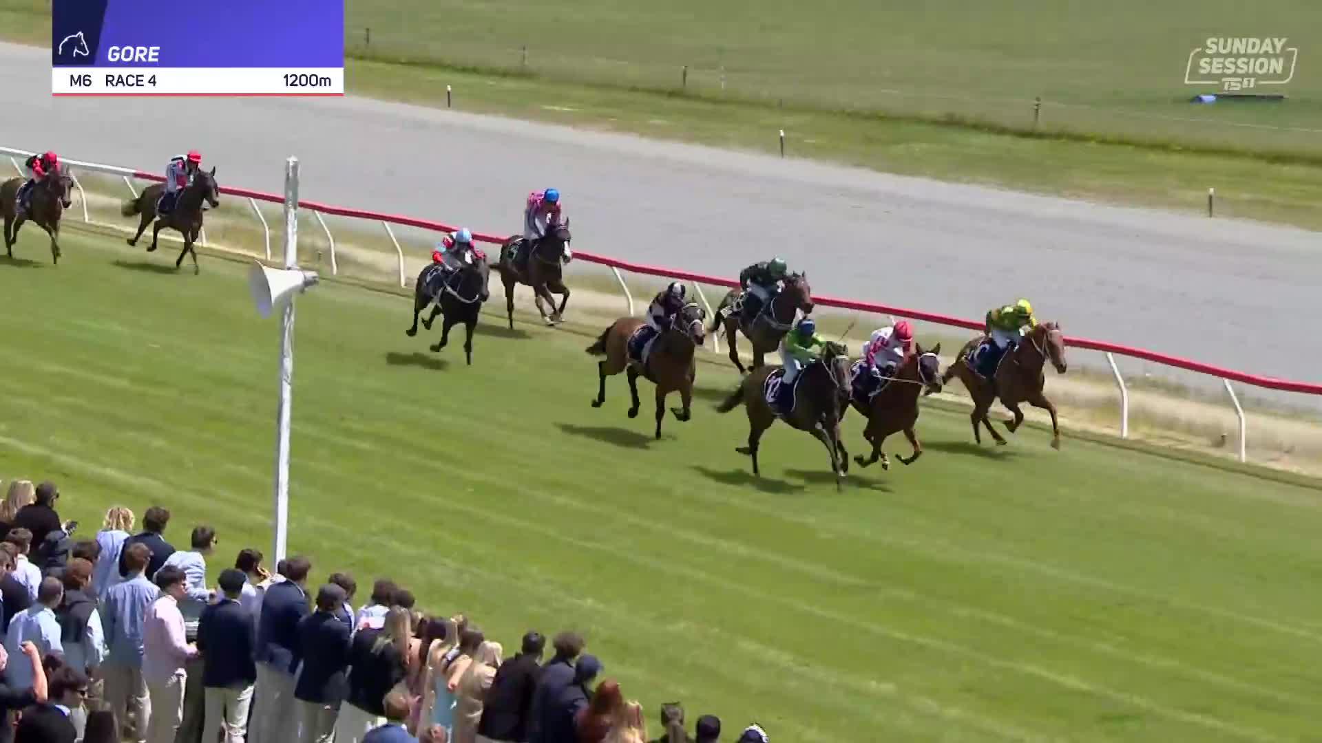 Race 4 from Gore is a close one. Maria Pilar is first the post. Jockey ...