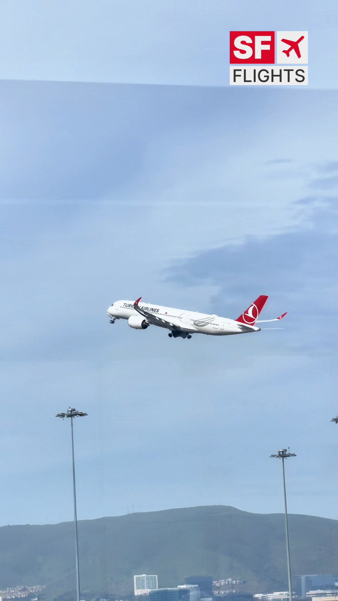 Turkish Airlines A350 Takeoff to Istanbul ✈️ SkyTerrace View at