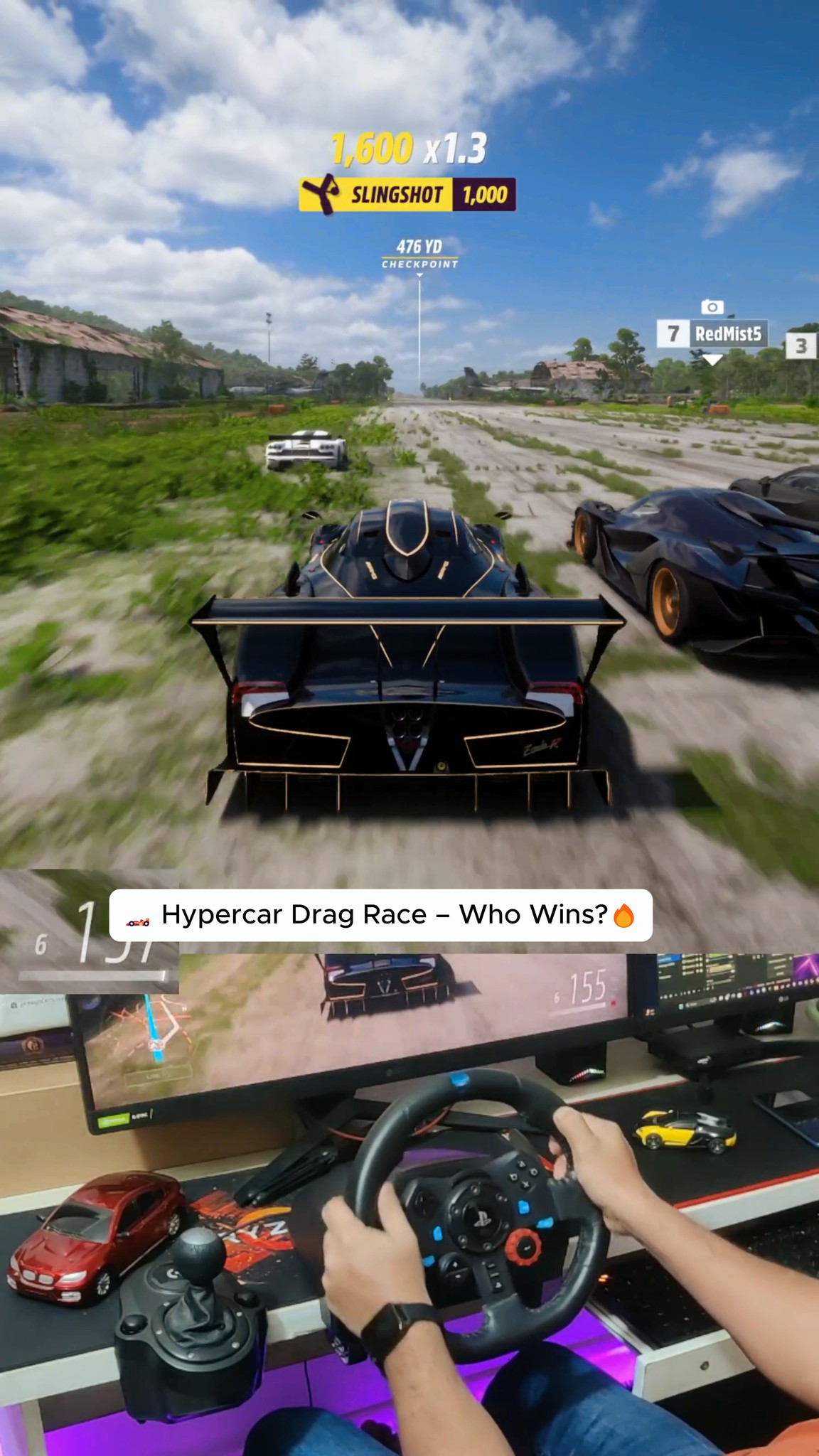 🏎️ Hypercar Drag Race – Who Wins? #ForzaHorizon5GO #shortsreels # ...