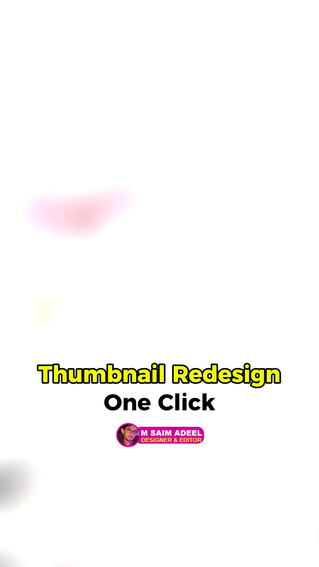 Ai Thumbnail Redesign in One Click 😎 #saimadeel #aithumbnaildesign # ...