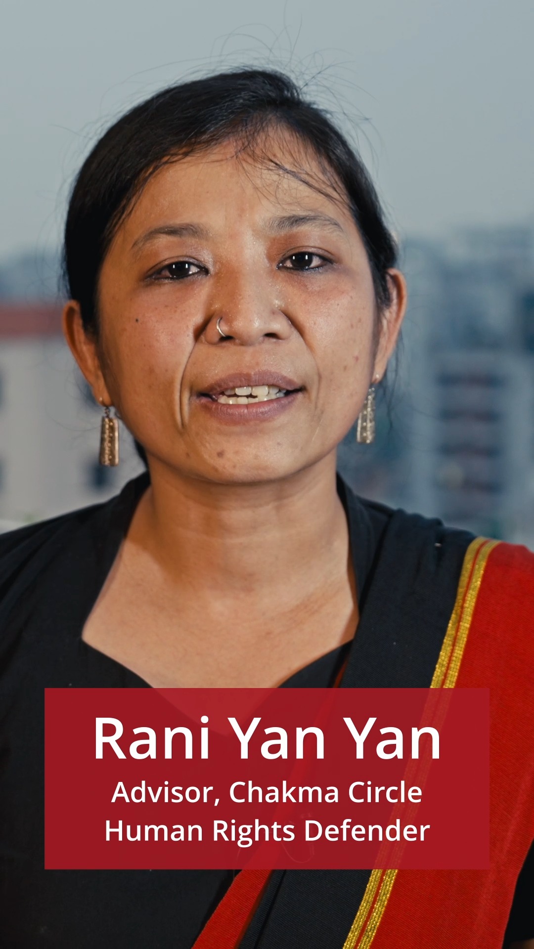 Rani Yan Yan, Advisor Chakma Circle and Human Rights Defender, one of ...