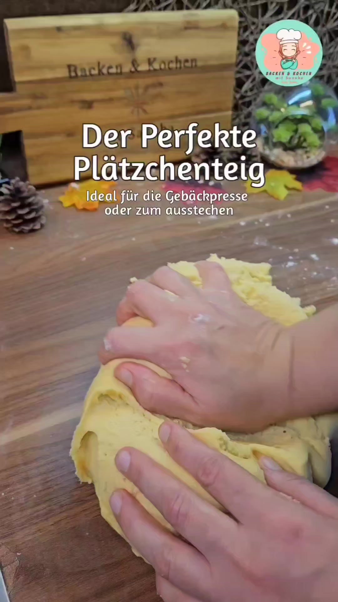 Der Perfekte Plätzchenteig, Ideal für die Gebäckpresse oder zum Ausstechen., ---, Zutaten für den Teig:, 500 g Butter, 250 g Puderzucker, 2 Päckchen Vanillezucker, 1 Prise Salz, 3 Eier, 920 g Mehl, 2