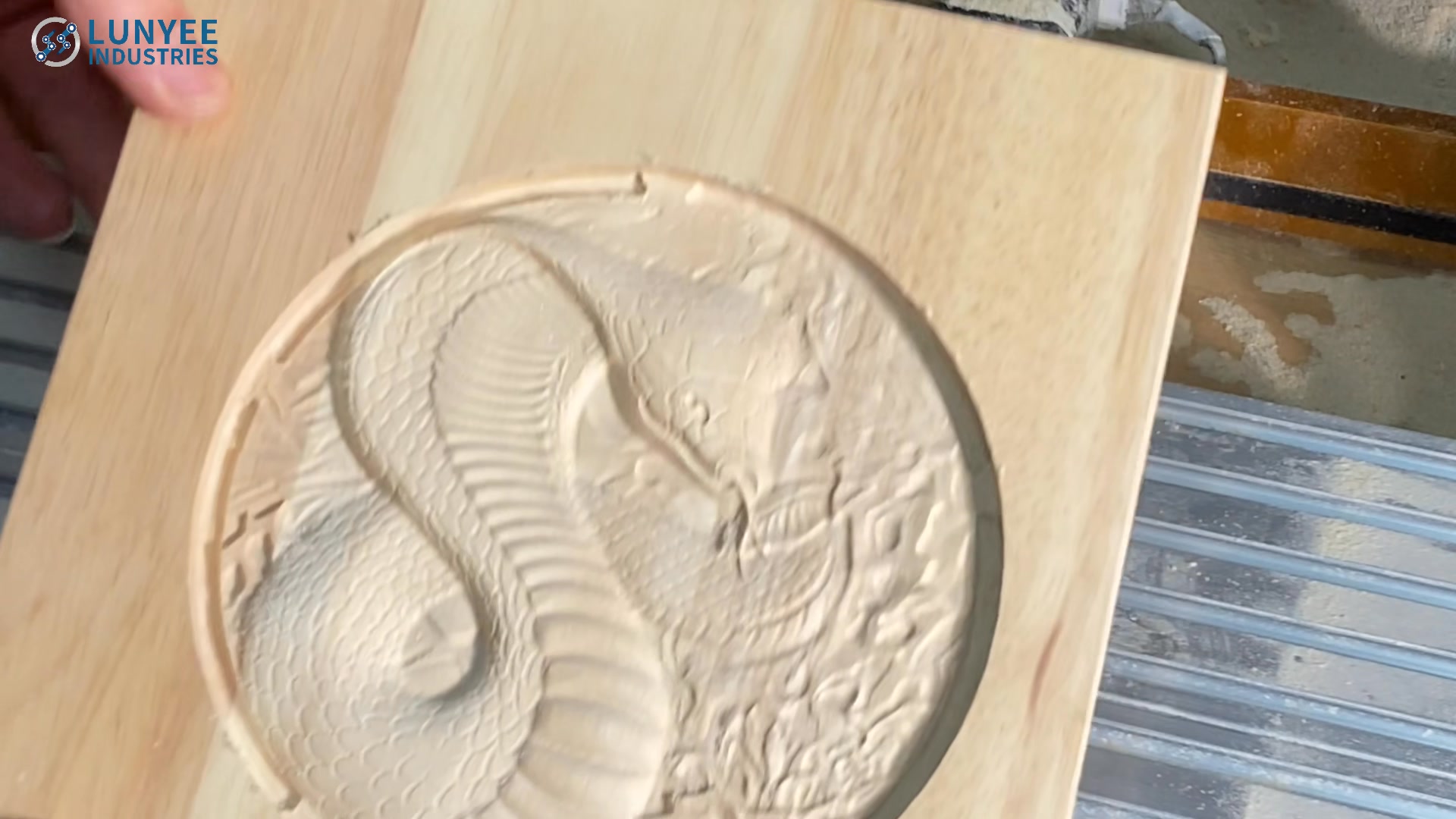 A wooden board's transformation: How does a CNC engraving machine ...