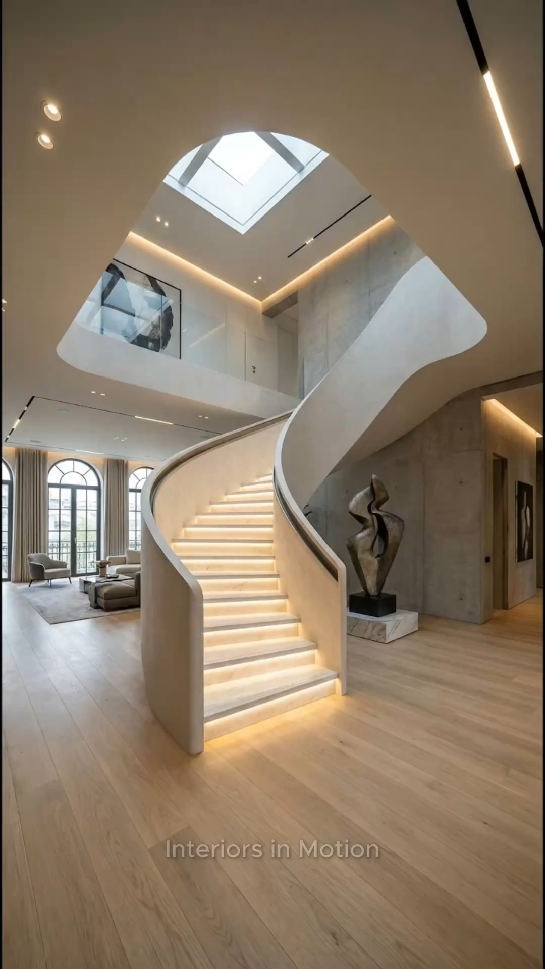 From Raw Concrete to Sculptural Staircase | Interiors in Motion | Facebook