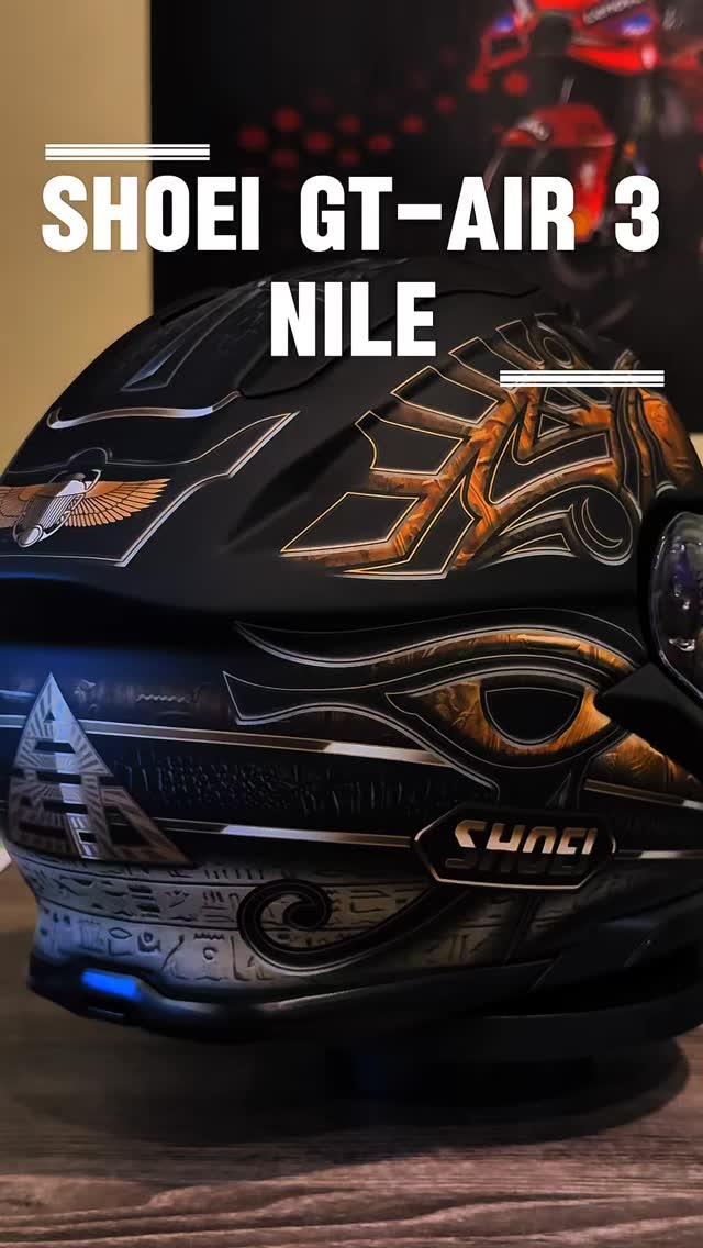 shoei black and gold helmet The Shoei VFX 🏛️🏜️ Inspired by ancient Egypt,