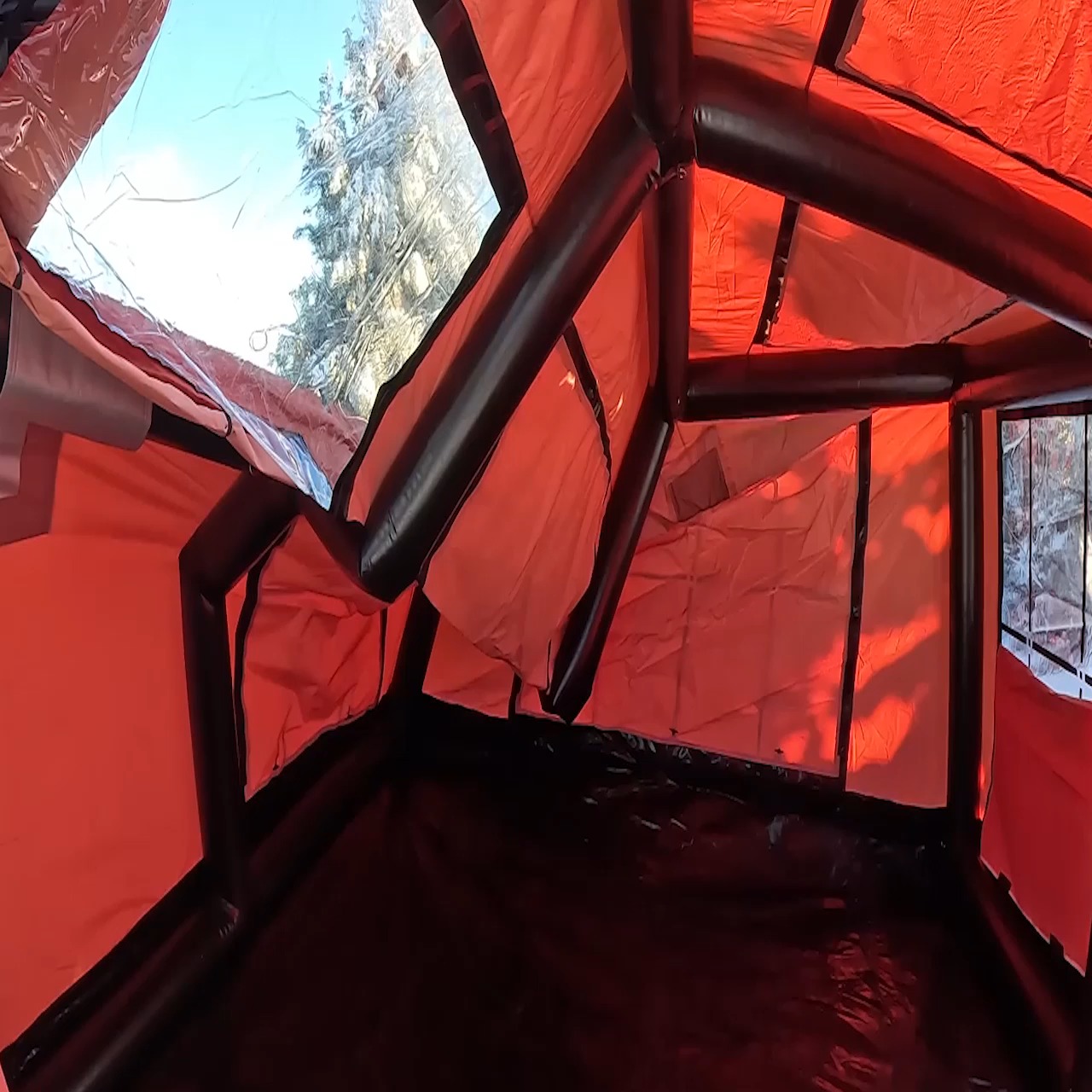 Snow Camp in Uludağ with Our New Tent __ We Dipped in Snow by Car ...