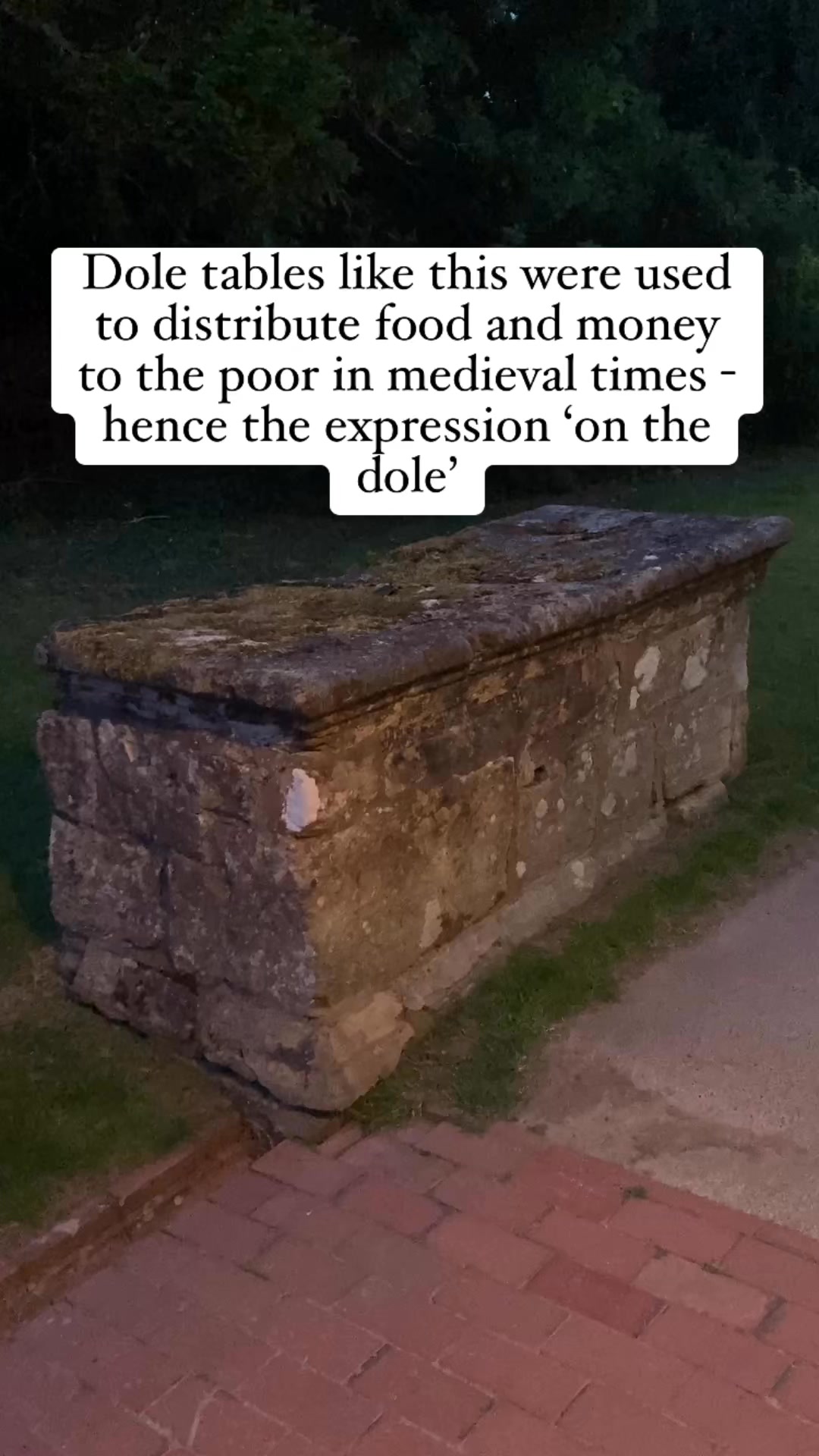 This stone table can be found outside Penshurst Church. It’s one of ...