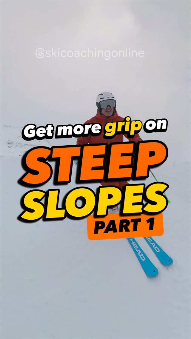 Part 1 of getting more grip on steep slopes 😀 @skicoachingonline ...