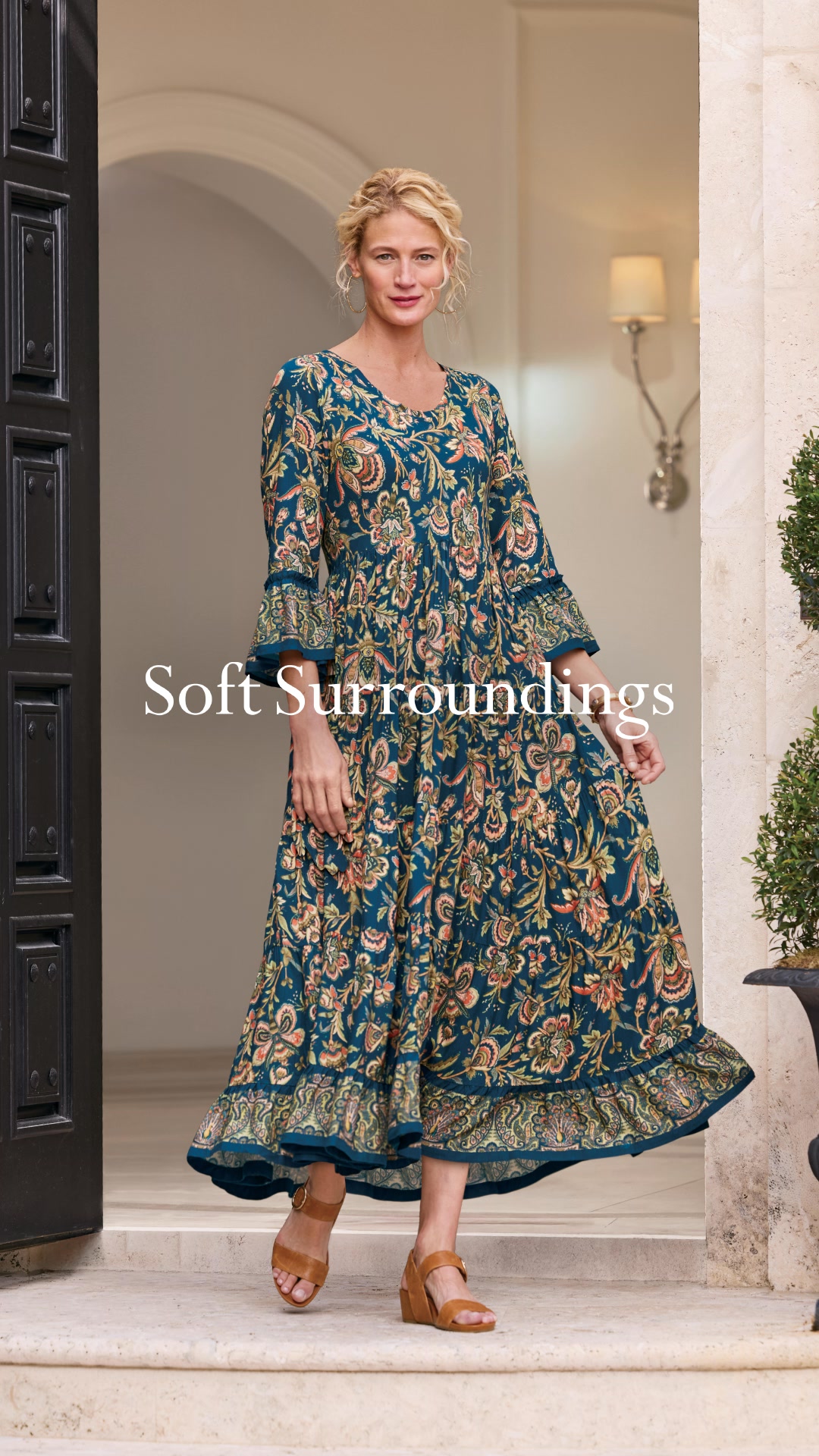 soft surroundings holiday dresses Just landed. New midi and maxi dresses, designed in comfortable fabrics with striking details. | no bra