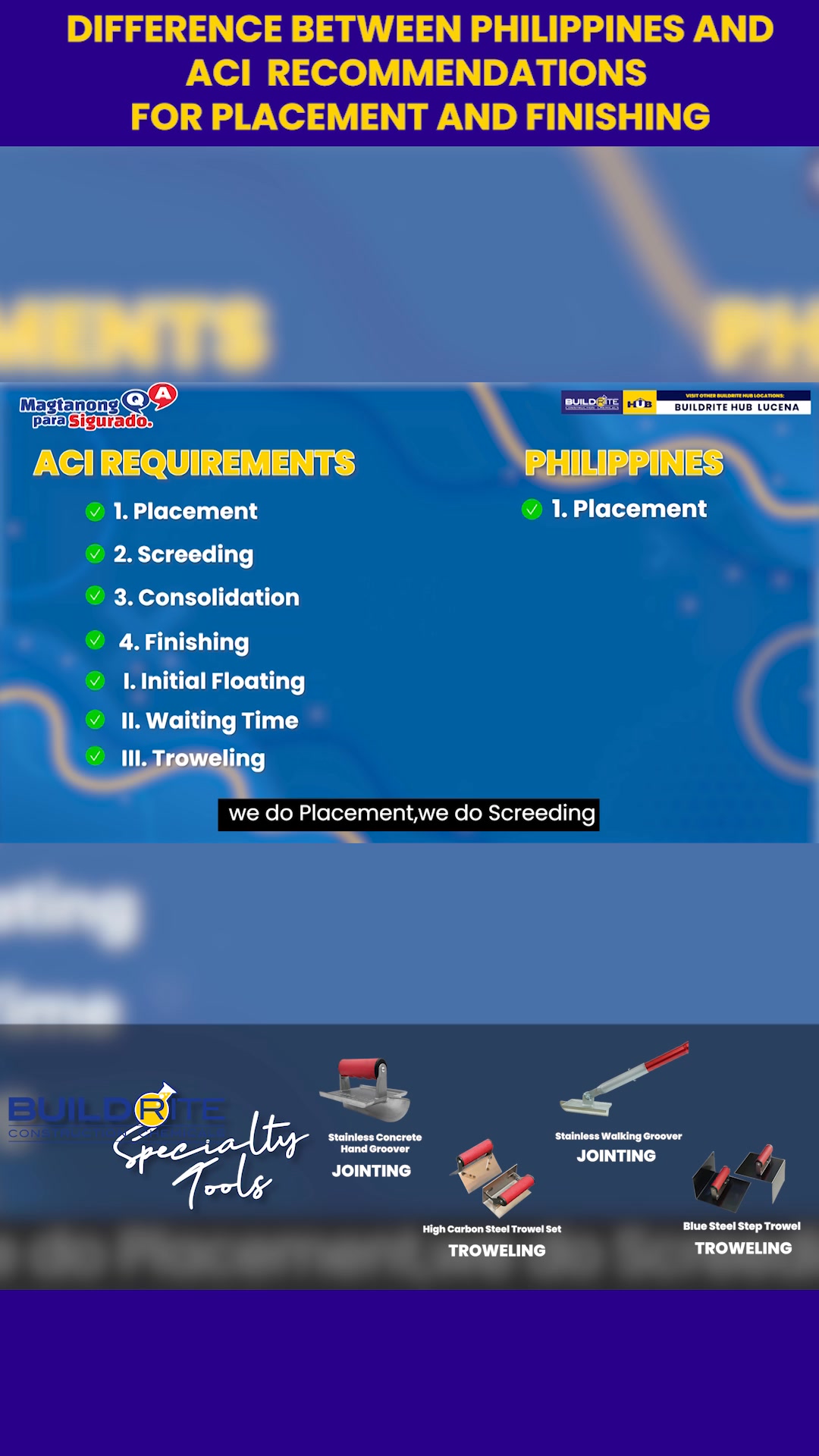 SPECIALTY TOOLS DIFFERENCE BETWEEN THE PHILIPPINES AND ACI ...