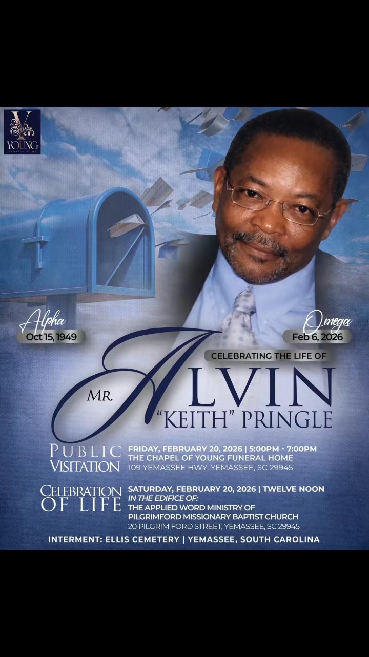 The services of celebration honoring the life of Mr. Alvin “Keith