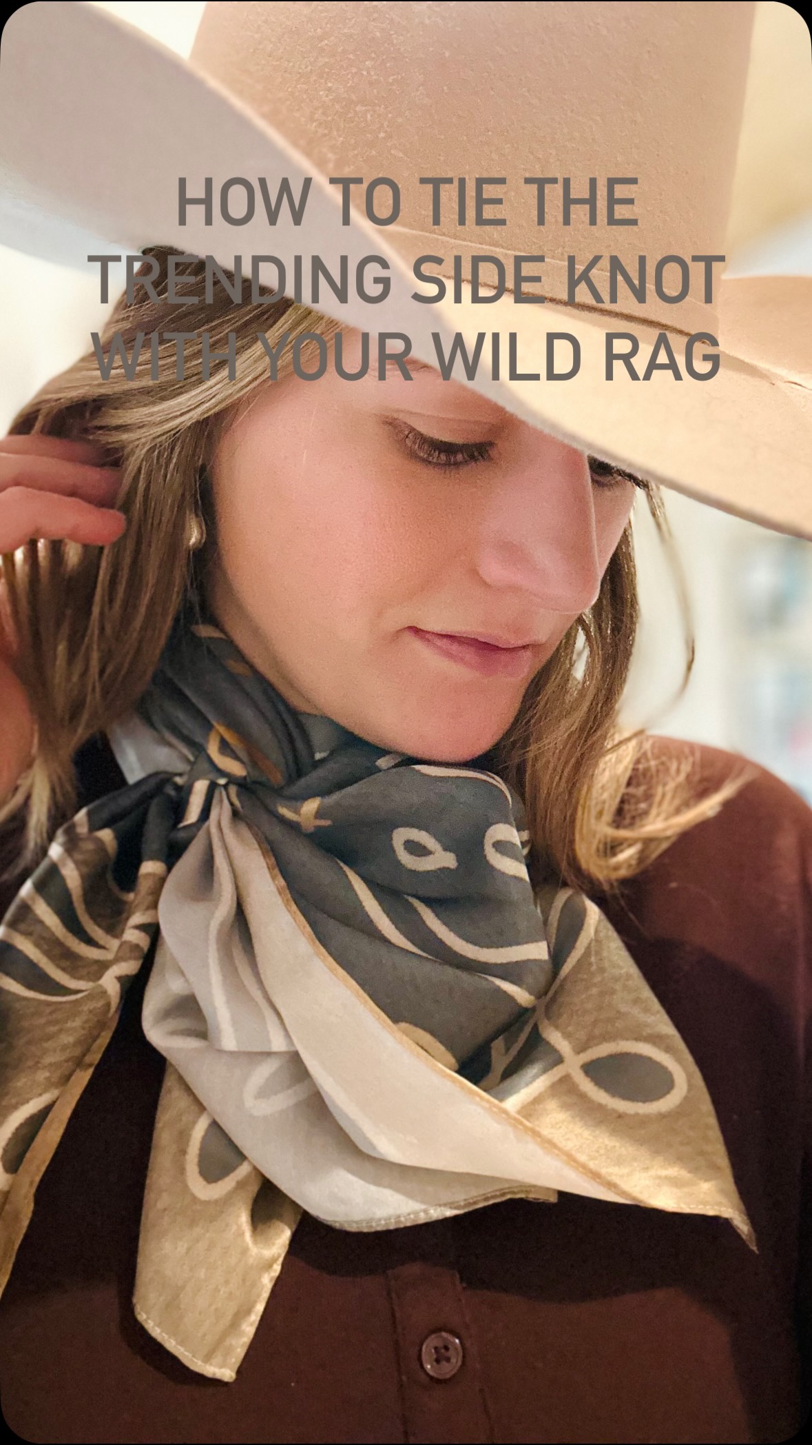 Learn to tie the easy trending side knot with your wild rag. Save to ...