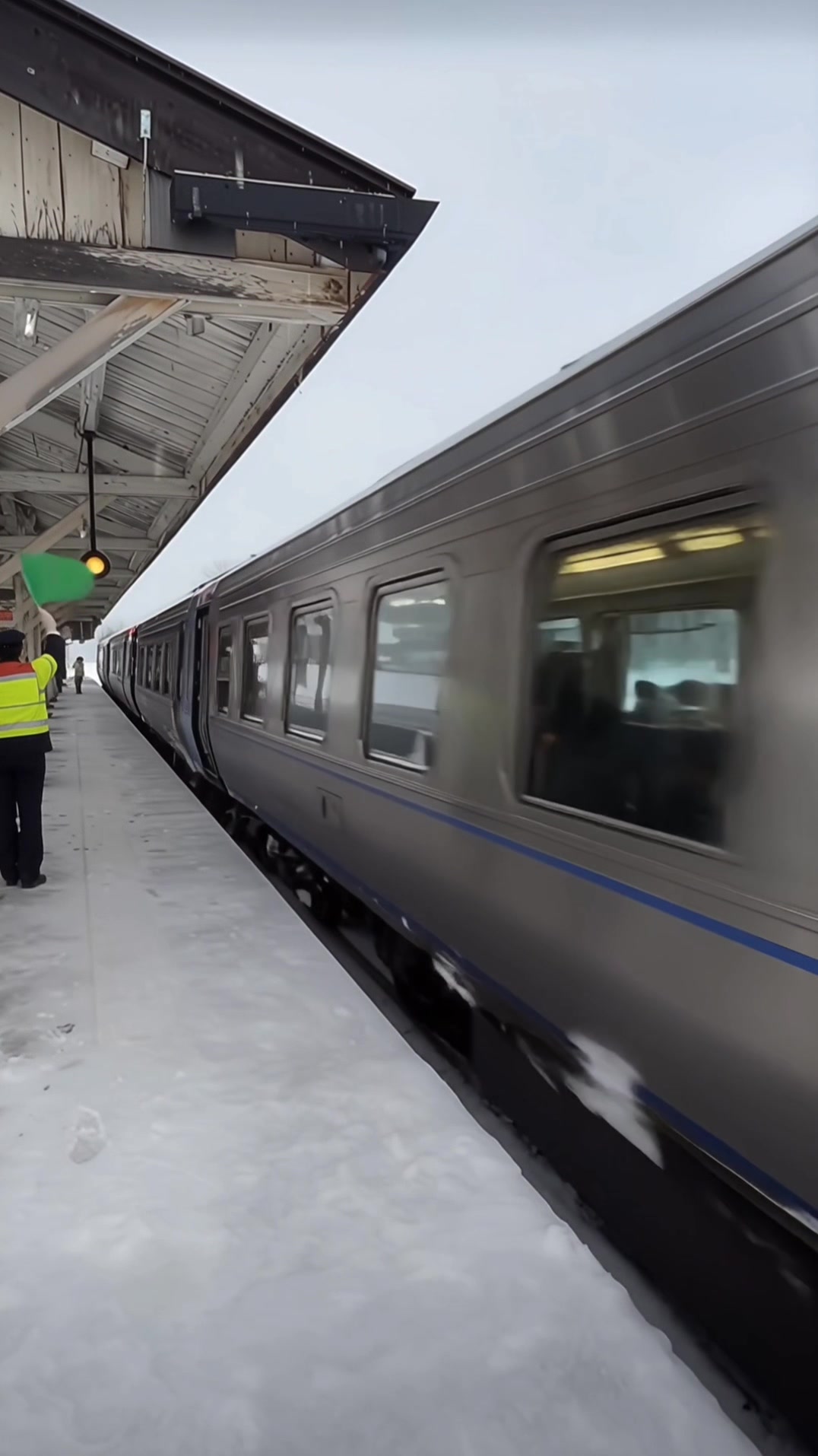 train departure process by station officers #reels #train #railway # ...