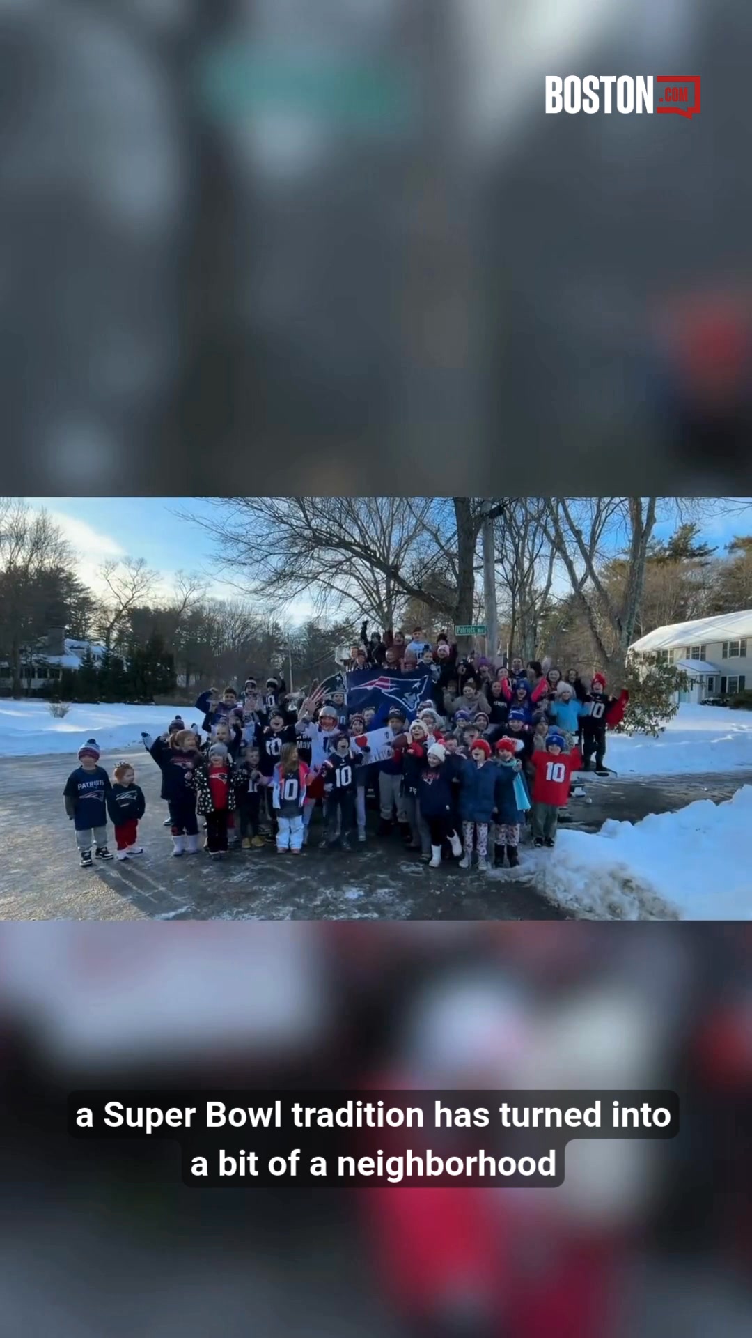 A group photo under the Patriots Way sign has become a superstition for ...