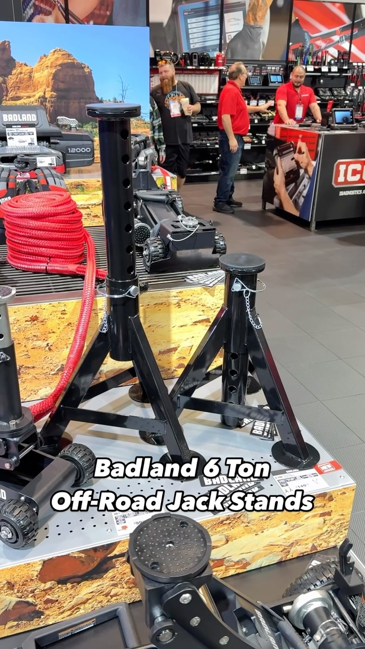 Here comes a BIG one - the Badland 6 Ton Off-Road Jack Stands! They ...