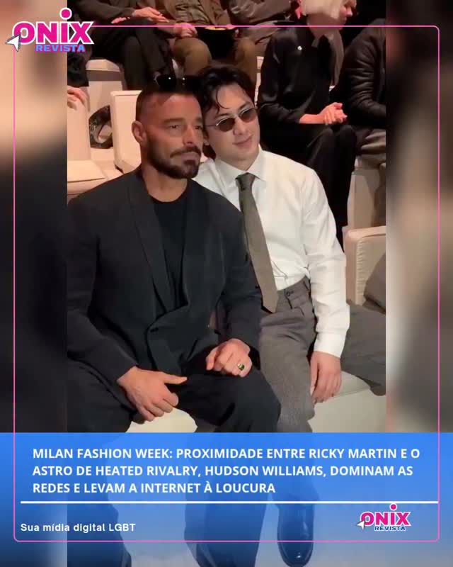 Ricky Martin e Hudson Williams voltaram a movimentar as redes ao ...