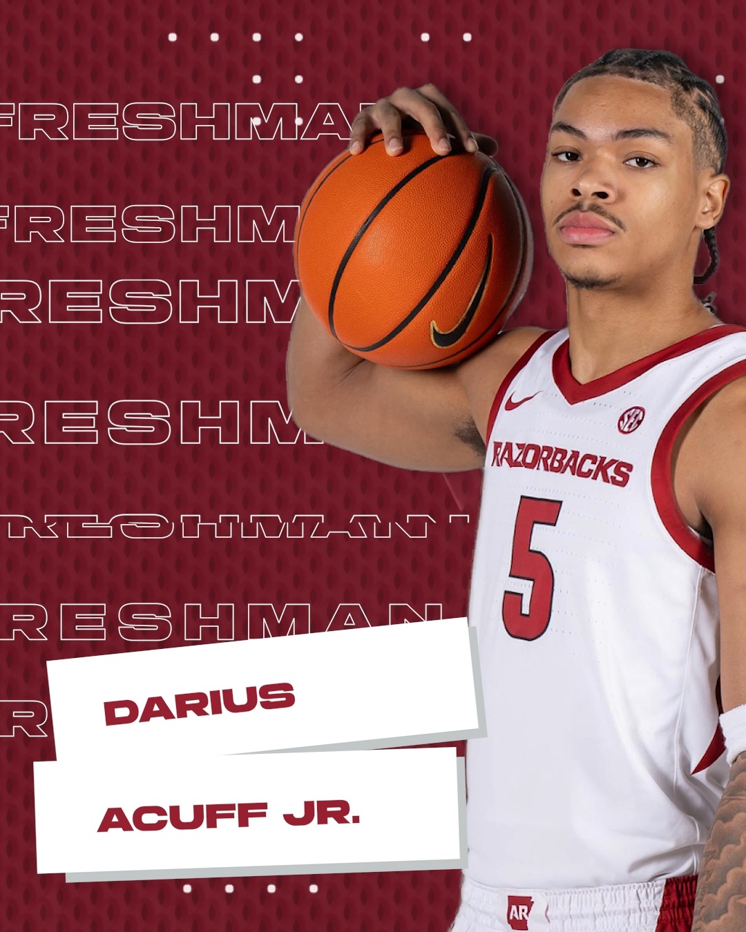 🏀 SEC Freshman of the Week | Jan. 5 🐗 Darius Acuff Jr., Arkansas ...