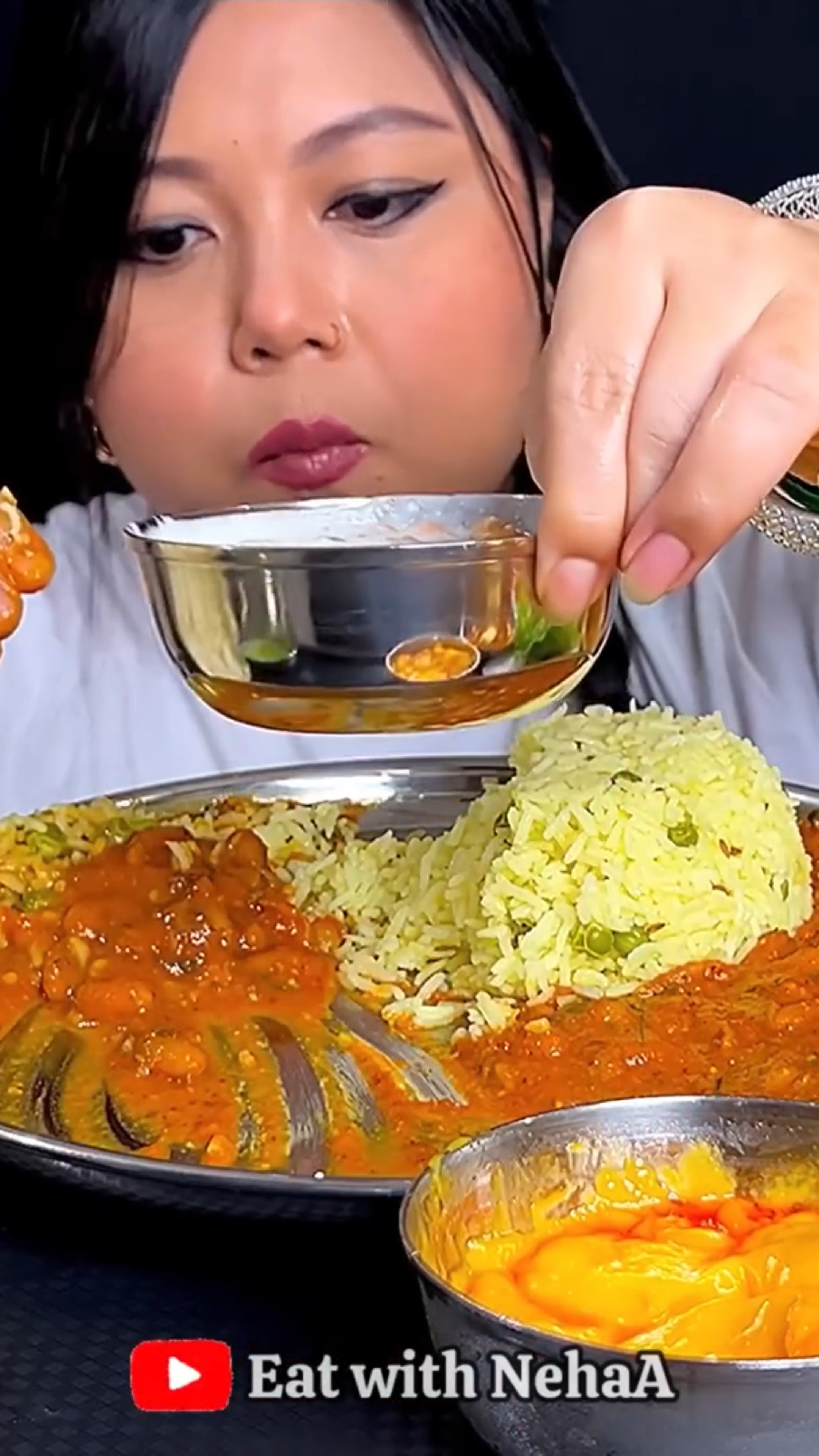 Homestyle Desi Meal 🍽️ Rajma, Poori & Aamras ASMR Mukbang #DesiFood # ...