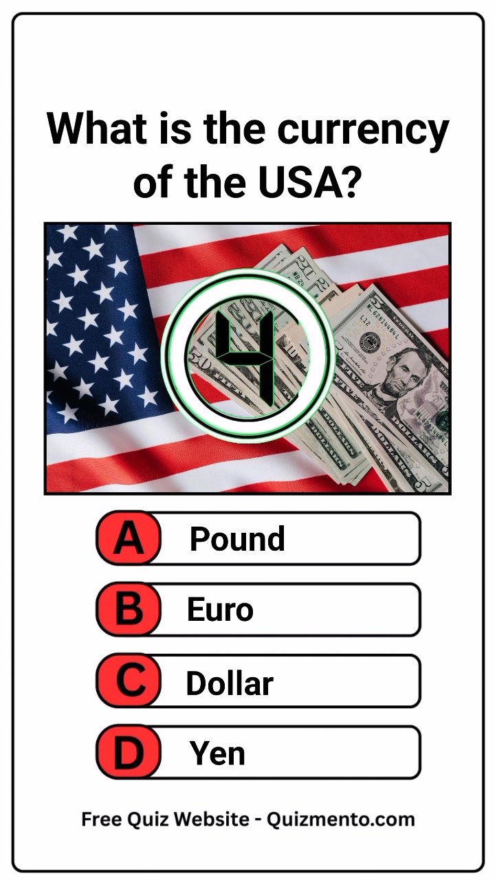 What is the Currency of the USA? 💵 | Easy Money Quiz - Comment Your ...
