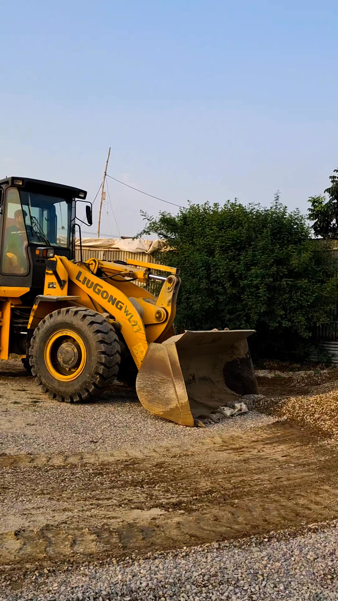 Wheel loader operator working on stacking stones #wheelloader #loader # ...