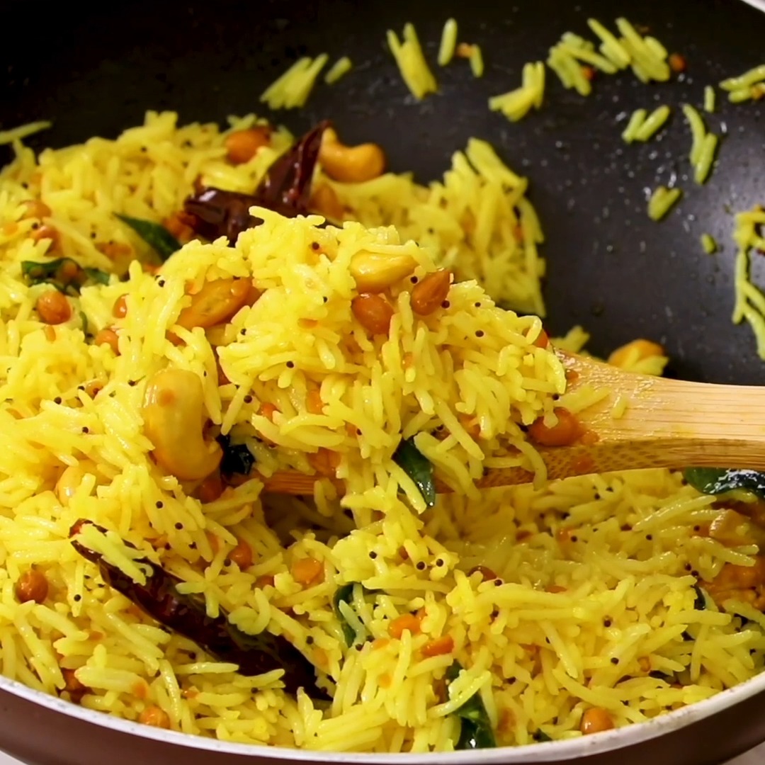 साउथ की फेमस लेमन राइस Quick Lemon Rice #LemonRice #ComboRecipe # ...