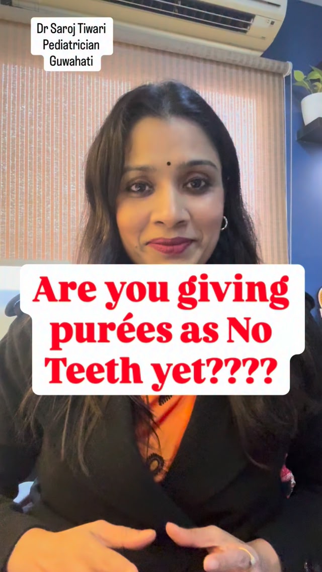 No teeth ≠ no chewing. Babies chew with gums, not teeth. Gagging is ...