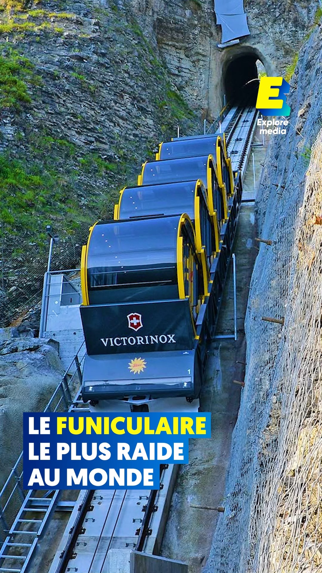 Le funiculaire le plus raide au monde 👀 | Explore Media | Facebook