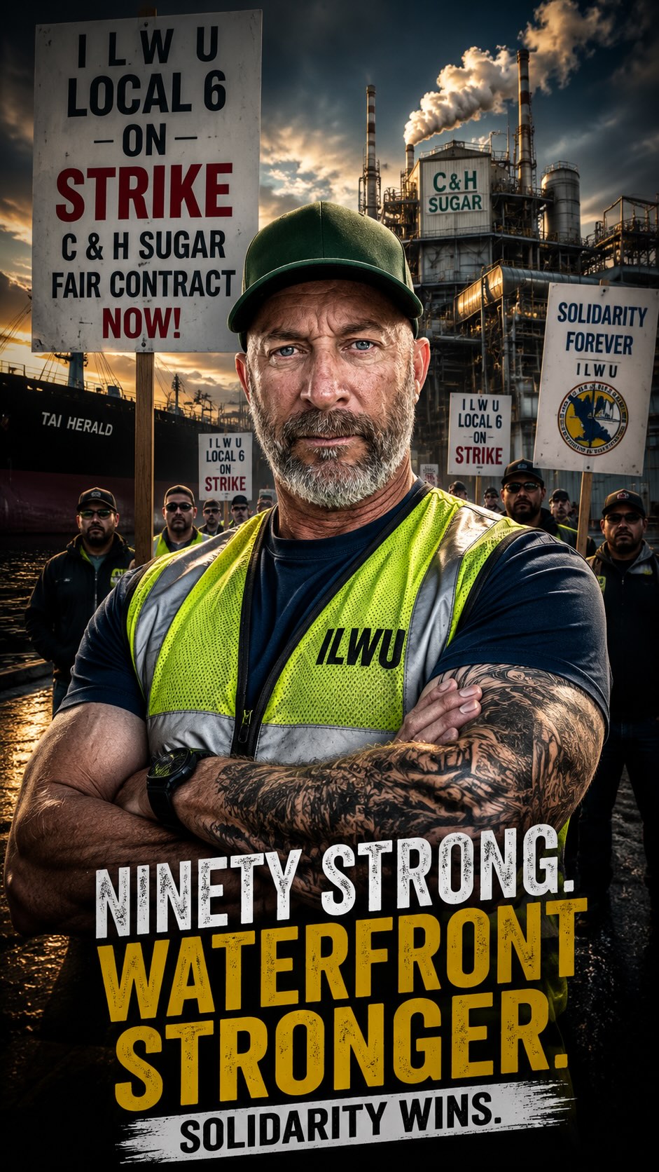 Members of several unions across the Bay Area joined the picket