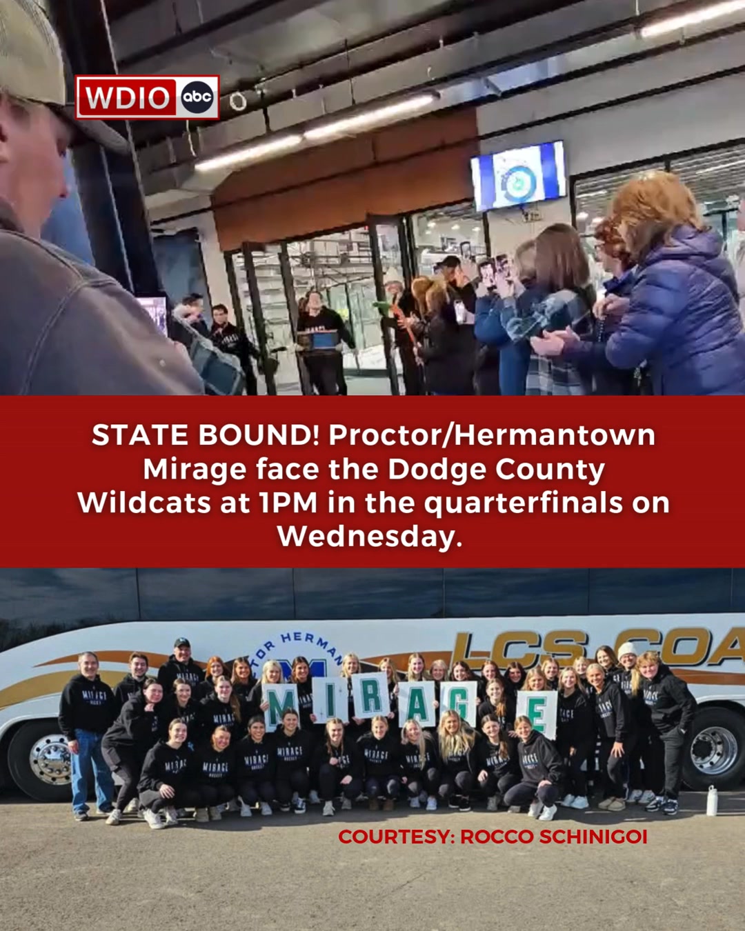 State Tournament Fun Begins: Let's Go Proctor/Hermantown Mirage! WDIO ...