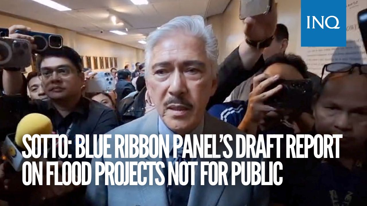 Senate President Tito Sotto says a draft committee report is not ...