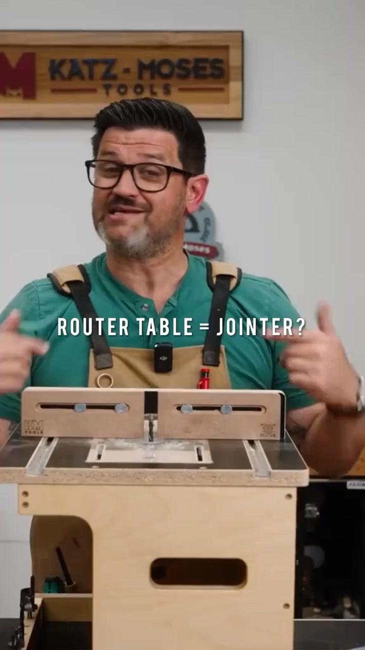 Make your router table a jointerwith blue tape This trick is an easy ...