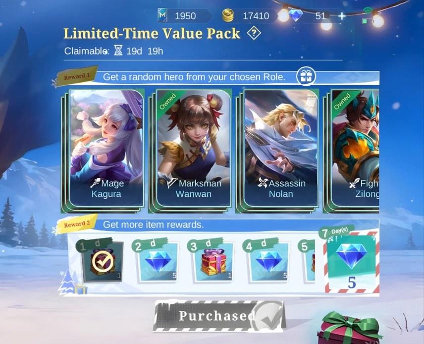 limited Time value pack Available! #mlbb #shorts #mobalegends5v5