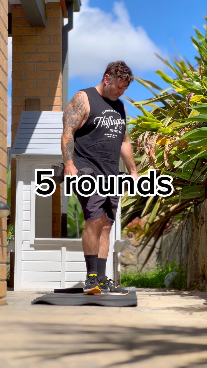 6 Rounds 💣 Hotel Workout 10 KB HANG CLEAN & PRESS 10 HAND RELEASE ...
