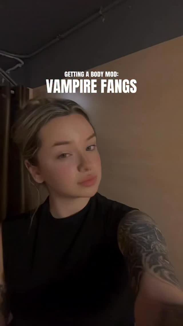 I’M OBSESSED WITH THEM!! 🧛‍♀️ I think fangs are one of the coolest body ...