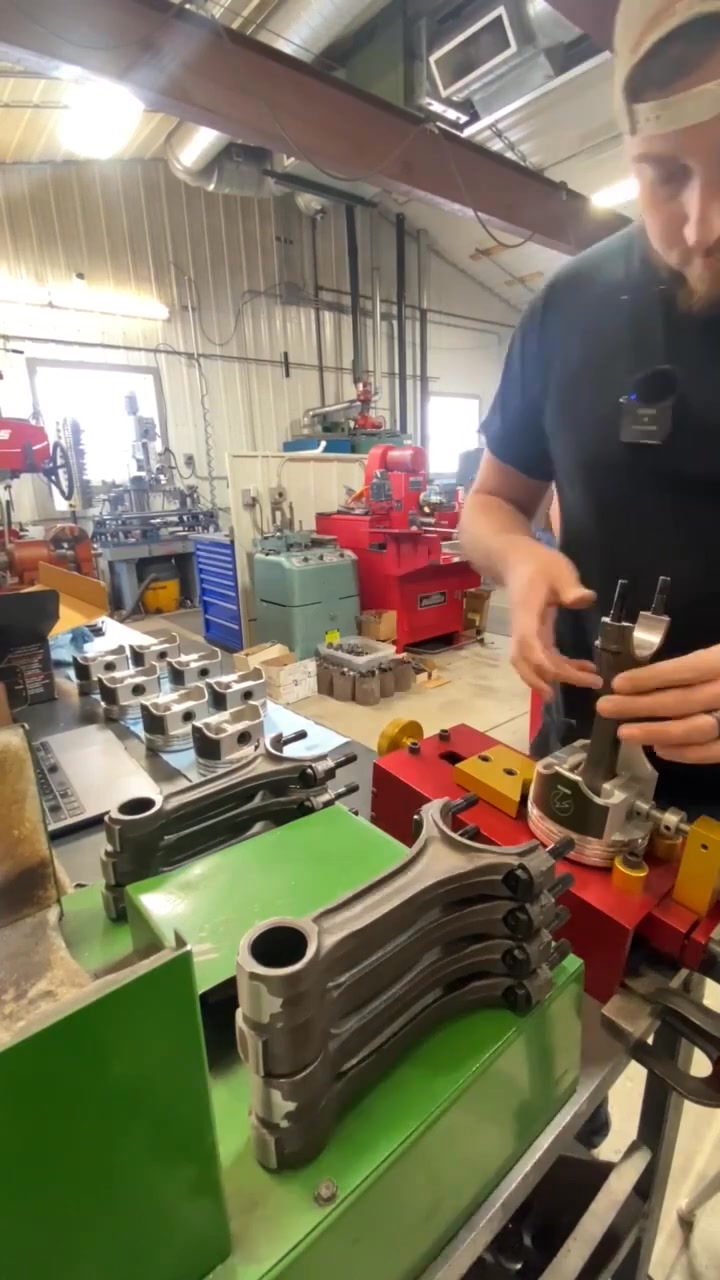 Part 2 #shorts Installing The Press Fit Pistons For The 396 Big Block ...