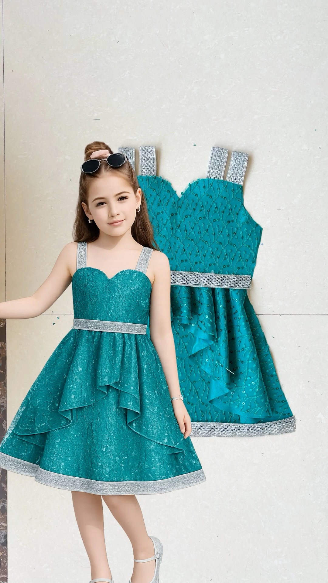 Baby frock cutting and stitching ka complete step by step tutorial is video me diya gaya hai. Is video me aap seekhenge full measurement ke saath baby frock kaise cut kare aur perfect fitting ke saath 