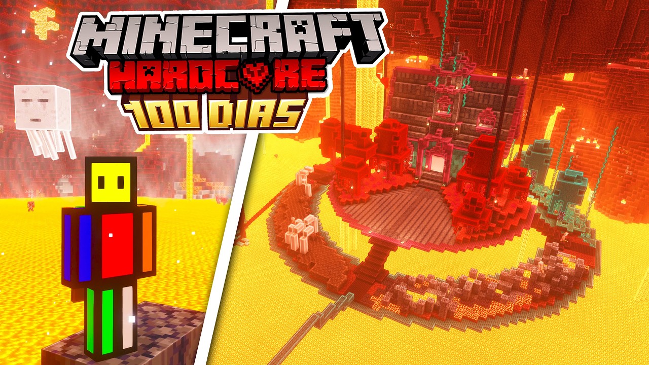Sobrevivi 100 Dias en el Nether en Minecraft Hardcore #100dias #humor # ...