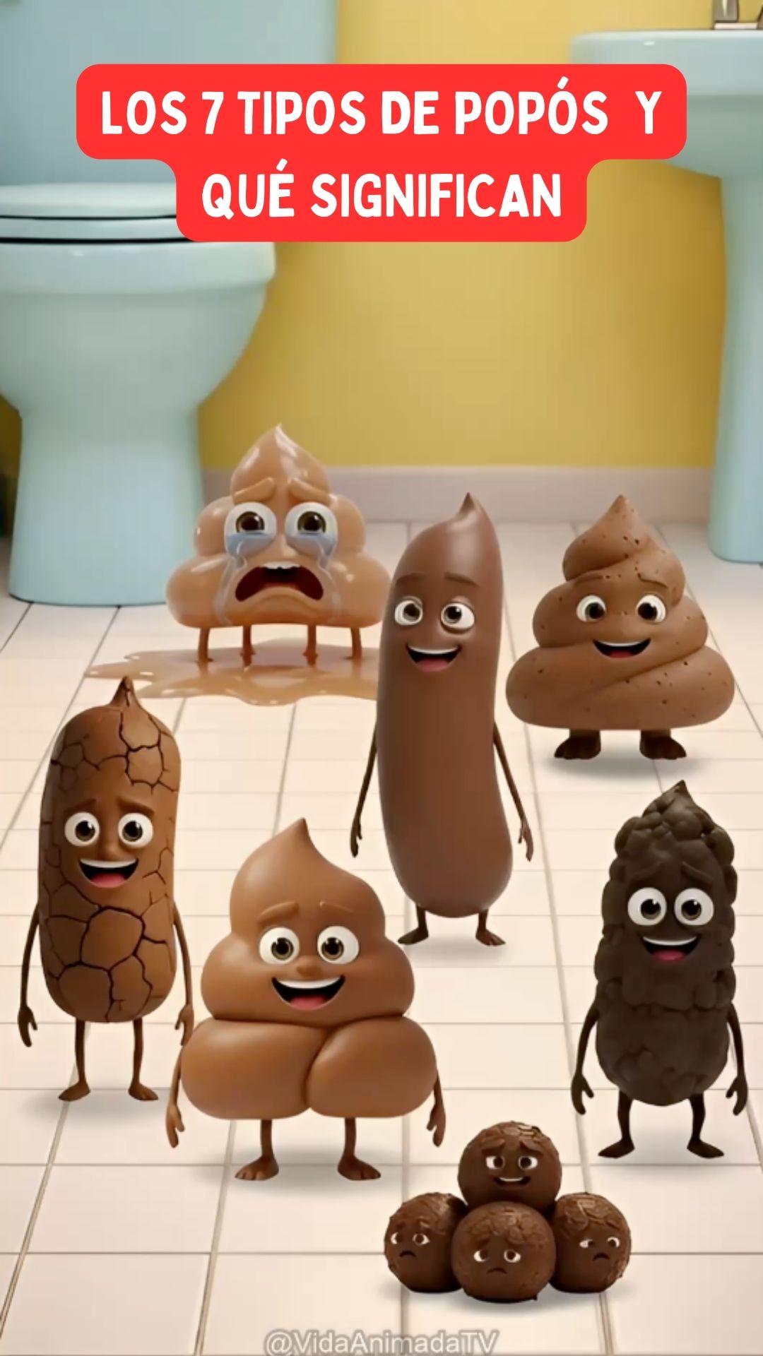 LOS 7 TIPOS DE POPÓS Y QUÉ SIGNIFICAN 💩 ¿Sabías que tu popó tiene ...