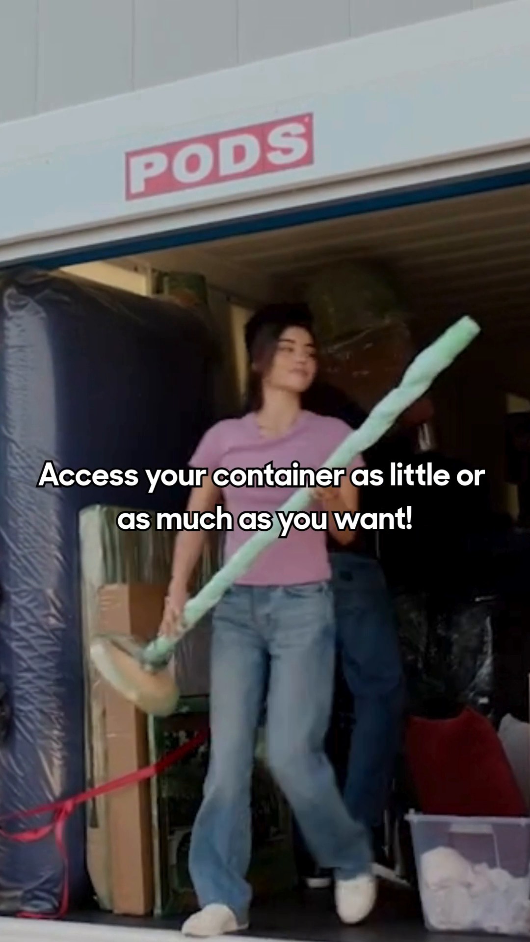 Seeing a PODS container delivery for the first time may blow your mind ...