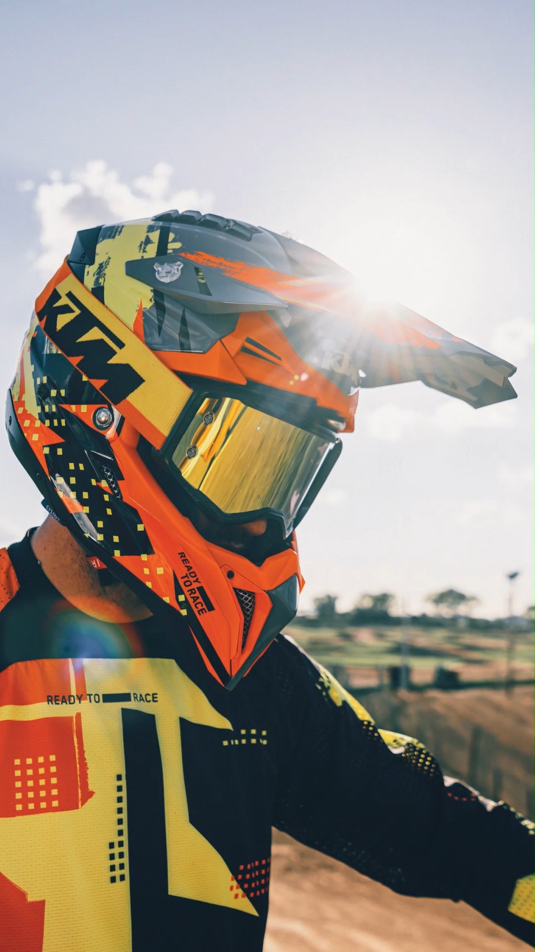 The KTM Kids Dynamic FX Helmet. Offering 'big boy' looks while